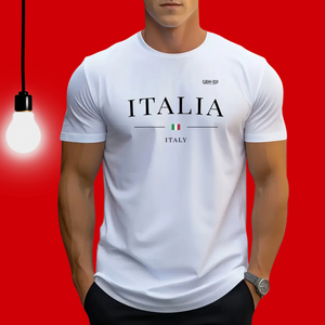 Men'S Fashion Novelty T-Shirt, Italy Print