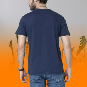 Casual Crew Neck T-Shirt, 100% Cotton Fabric