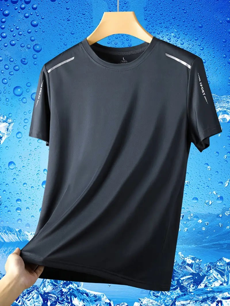 5pcs Men's Quick-Dry Athletic T-Shirts